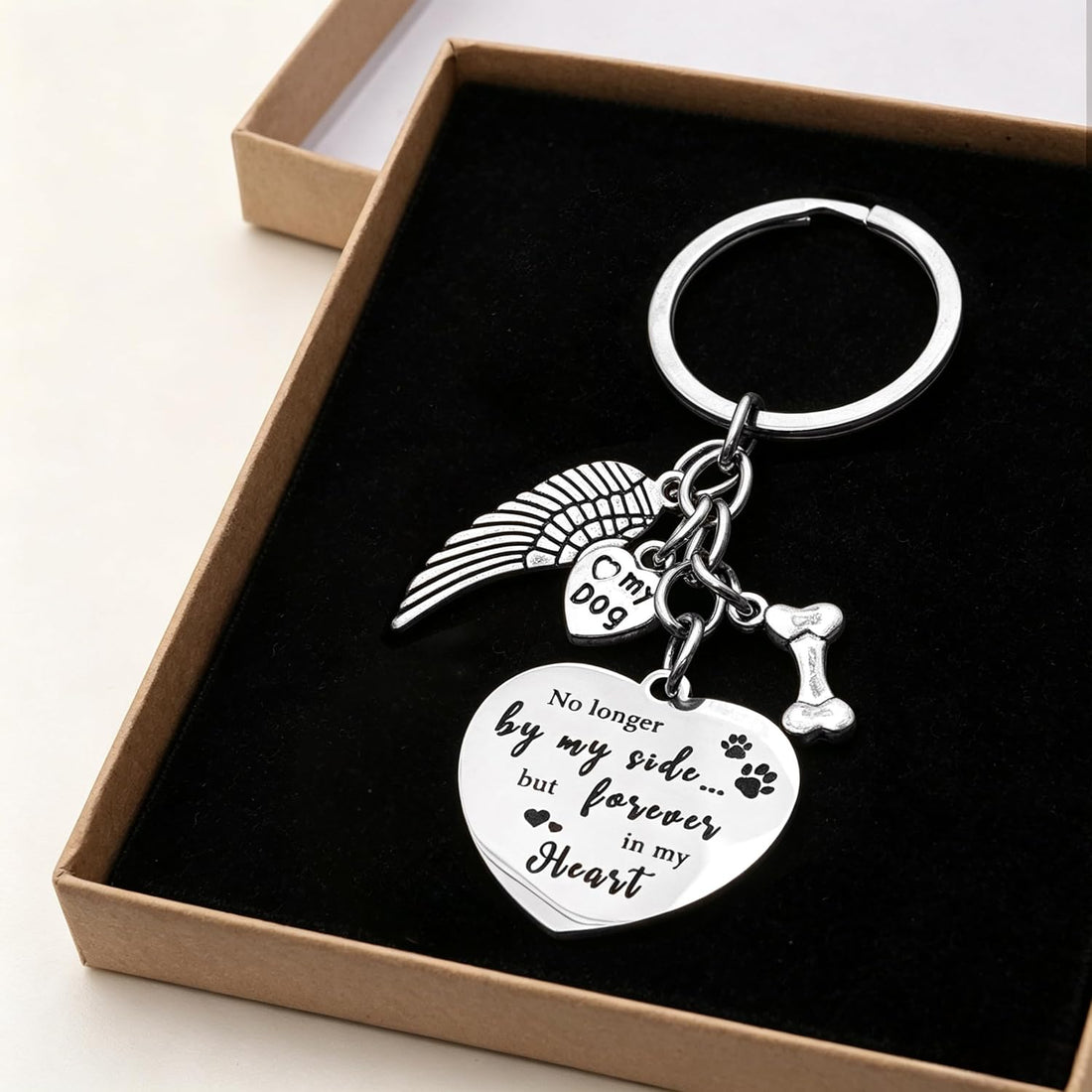 Pet Memorial Gifts for Dogs, Keepsakes Sympathy Remembrance Keychain
