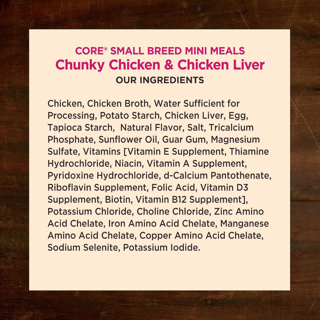 Wellness CORE Small Breed Mini Meals Chunky in Gravy Adult Wet Dog