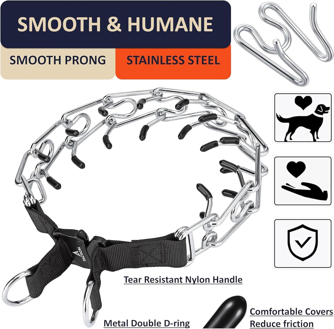 DEYACE Quick Release Dog Training Collar Adjustable Stainless Steel