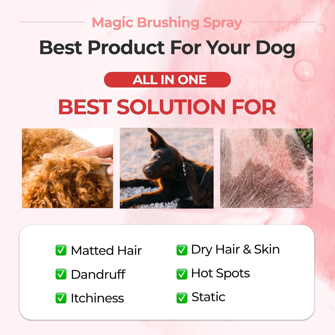 JAYU PET Magic Brushing Spray 1EA + Refill Bottle 2EA