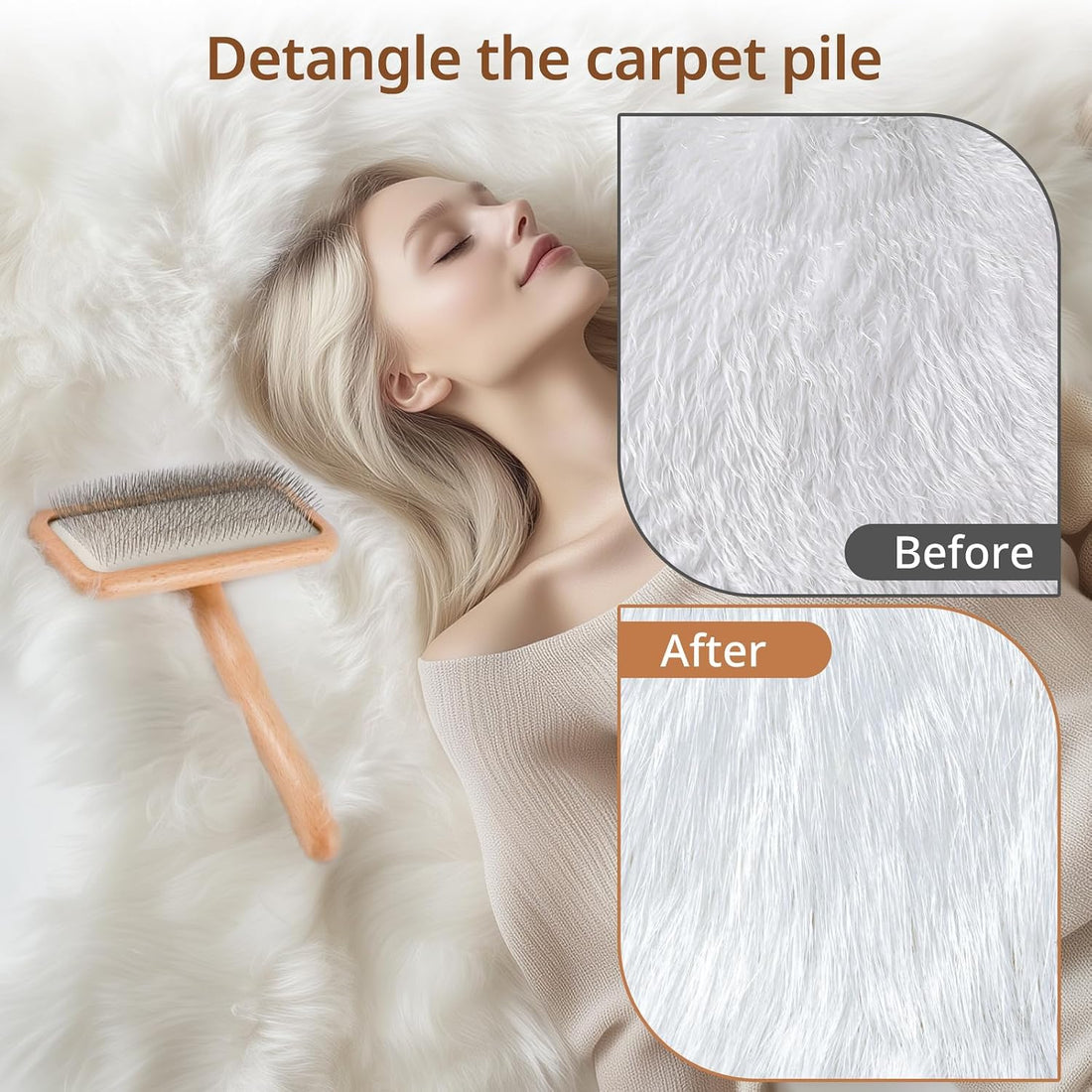 Haetyieh Sheepskin Wool Brush