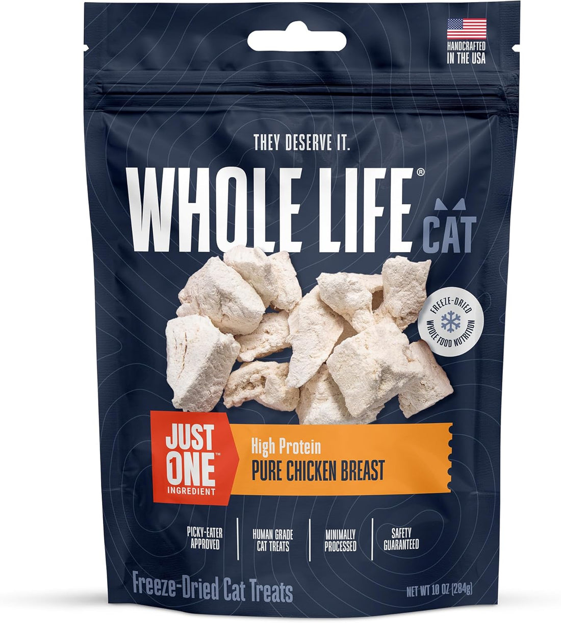 Whole Life Cat Just One Chicken Freeze Dried Cat Treats - 4 oz