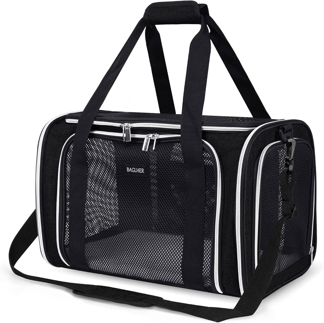 BAGLHER Cat Carrier Bag,Airline Approved Pet Carrier Soft Side Pet