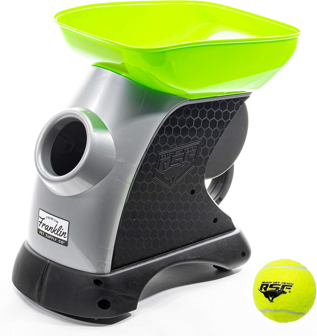 Franklin Sports Ready Set Fetch Automatic Tennis Ball Launcher - Black