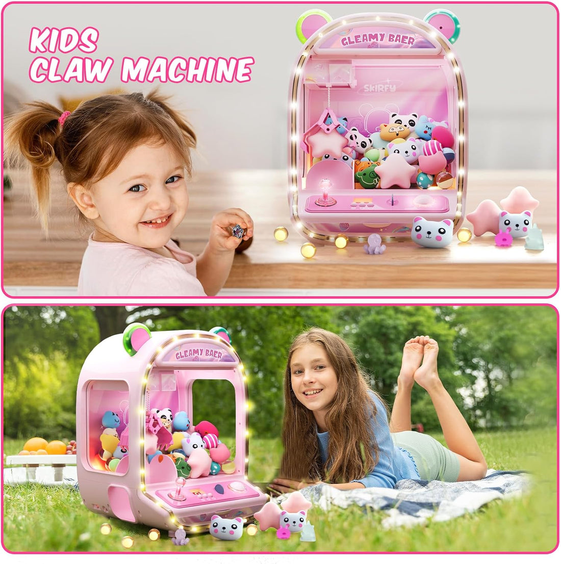 16''Large Claw Machine for Kids, Home Arcade Grabber Game for Ages 6+