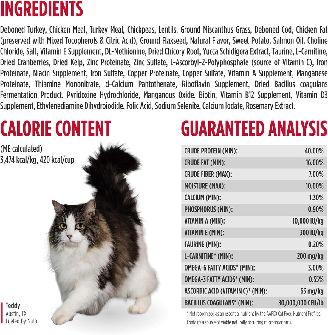 Nulo Freestyle Cat Food, For Hairball Management