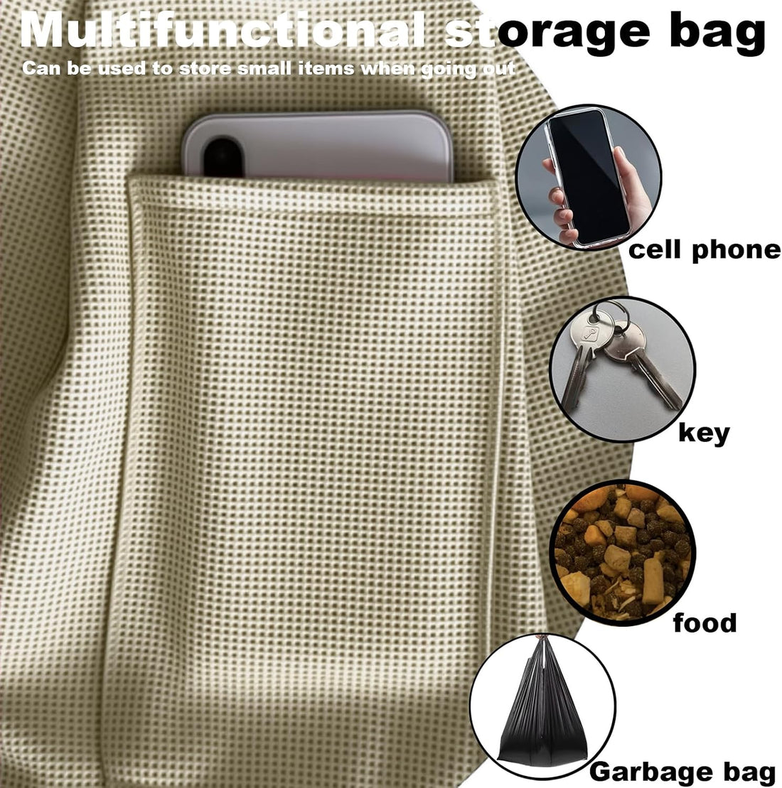 Dog Sling Carrier Soft Breathable for Small Dogs Cats 3-12 lbs