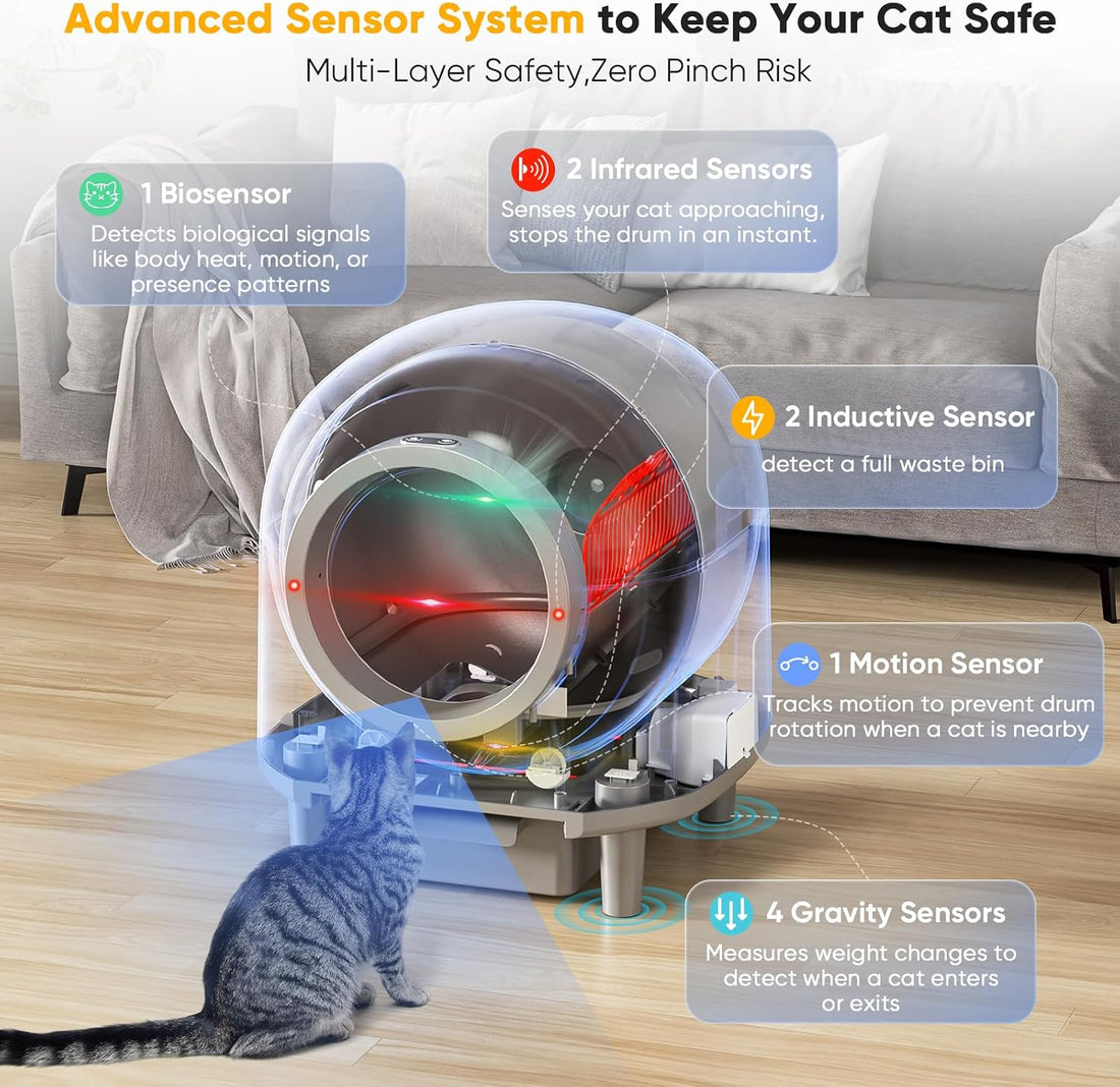 Self Cleaing Litter Box for Multiple Cats
