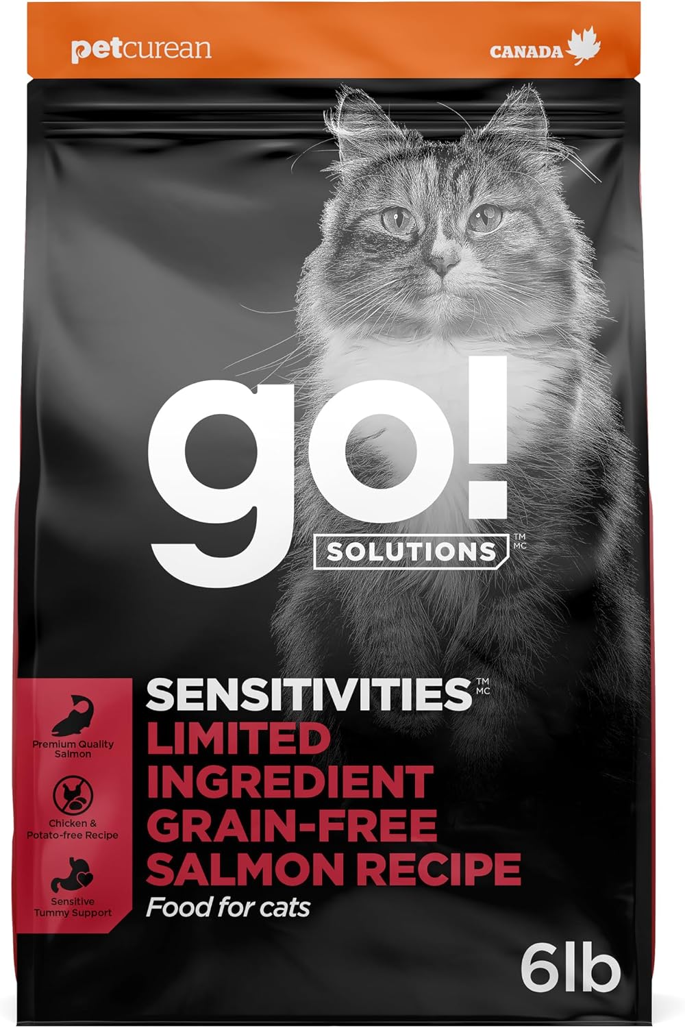 Go! Solutions Sensitivities Limited Ingredient Salmon Dry Cat Food