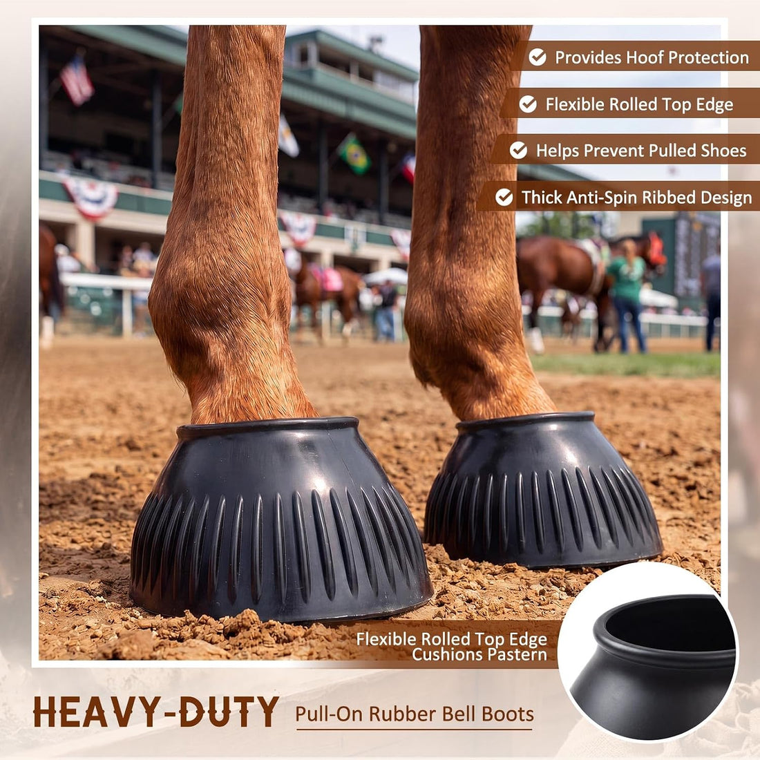 Abbylike Horse Bell Boots 1 Pair