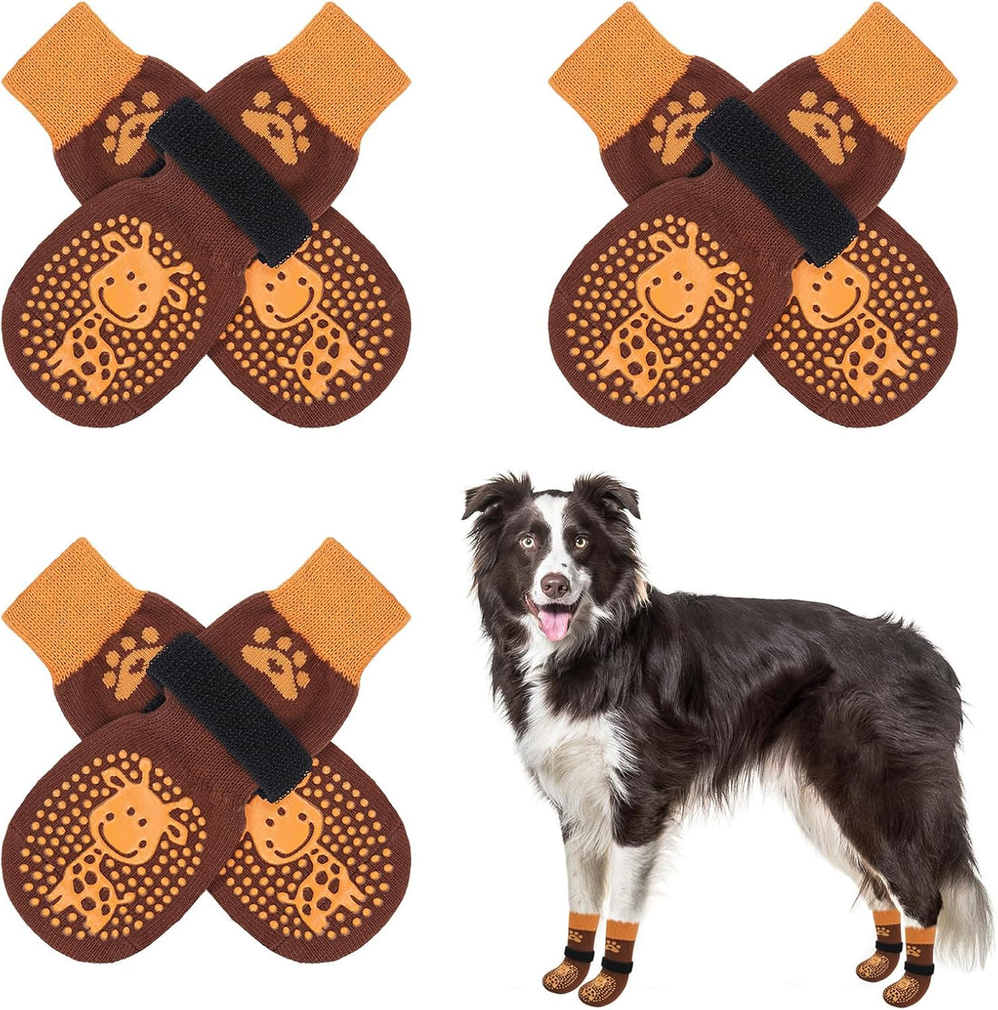 SCENEREAL Anti Slip Dog Sock to Prevent Licking Paws for Hardwood