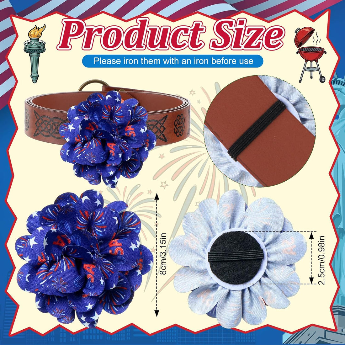 Dansydaisy 50 Pcs Halloween Dog Collar Flowers Bulk, Pumpkin Ghost Bat
