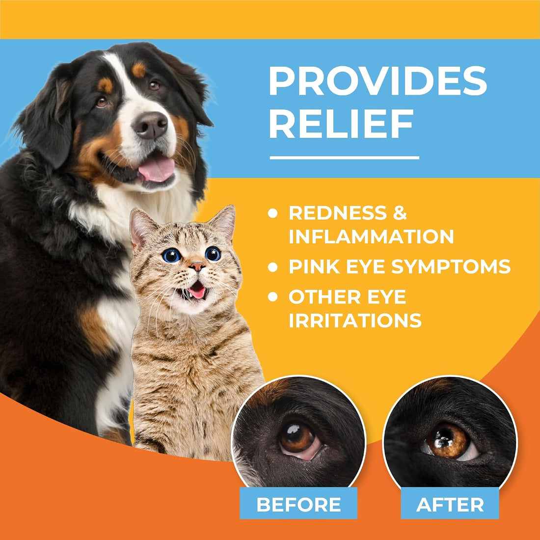 Dog Eye Drops & Wash for Dogs & Cats