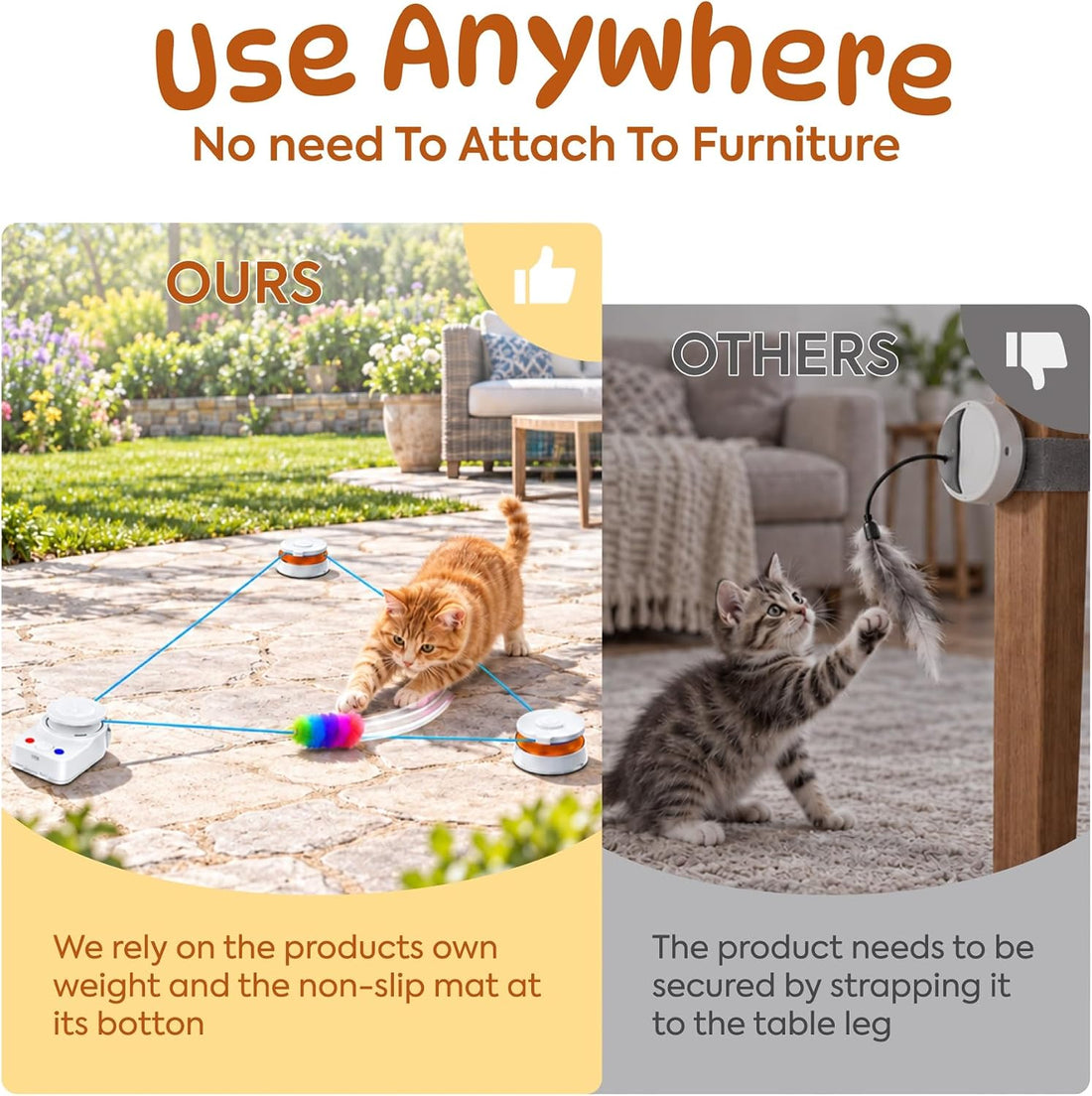 Interactive Cat Toy for Indoor Cat,Automatic Treadmill for Exercise