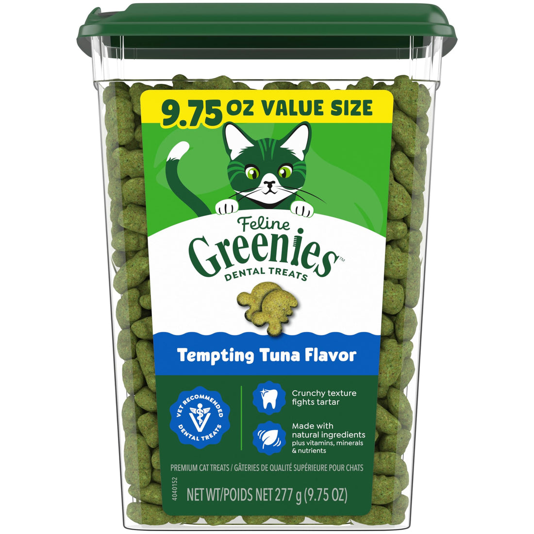 Greenies Cat Treats, Veterinarian-Recommended Adult Natural Dental