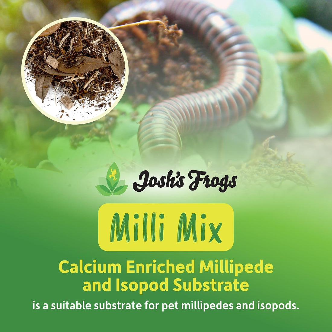 Josh's Frogs Milli Mix Millipede and Isopod Substrate, 2 Quarts