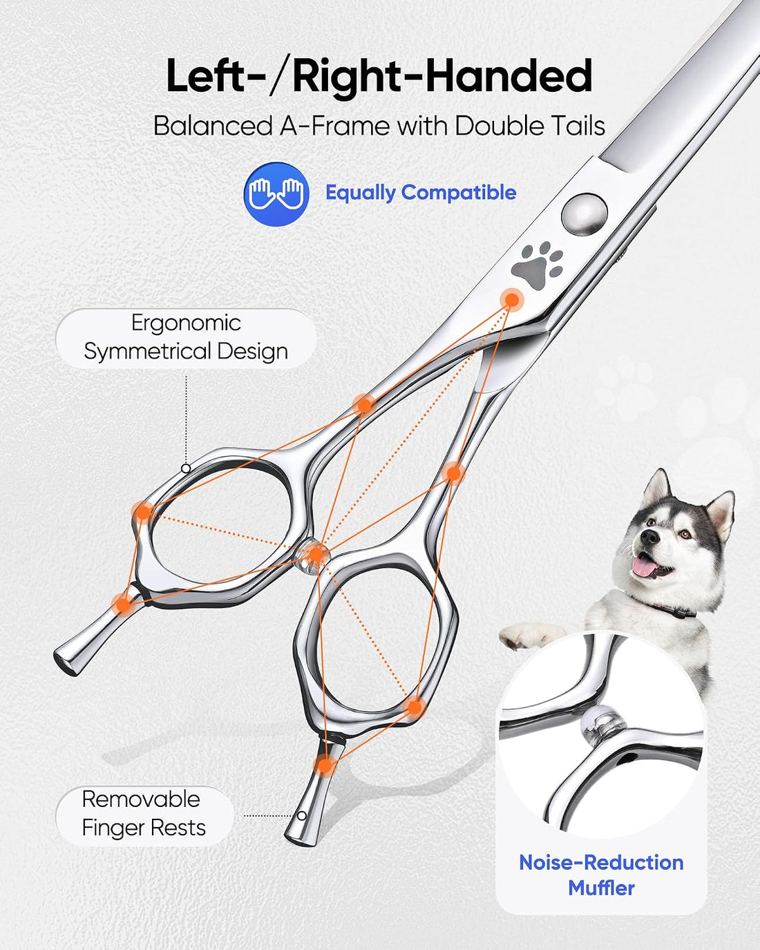 ULG Curved Dog Shears for Grooming