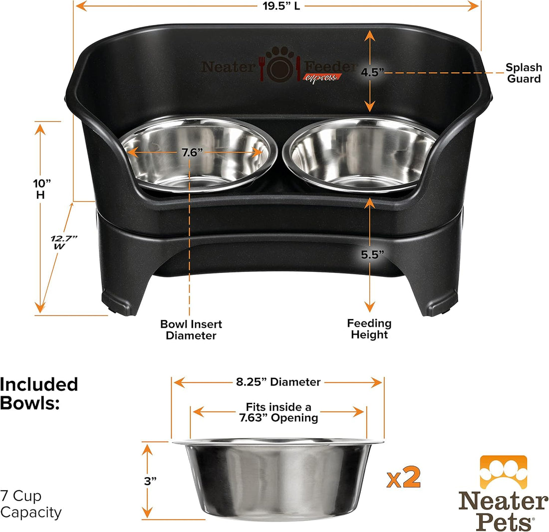 Neater Feeder Express Mess Proof Dog Bowls Elevated for Medium