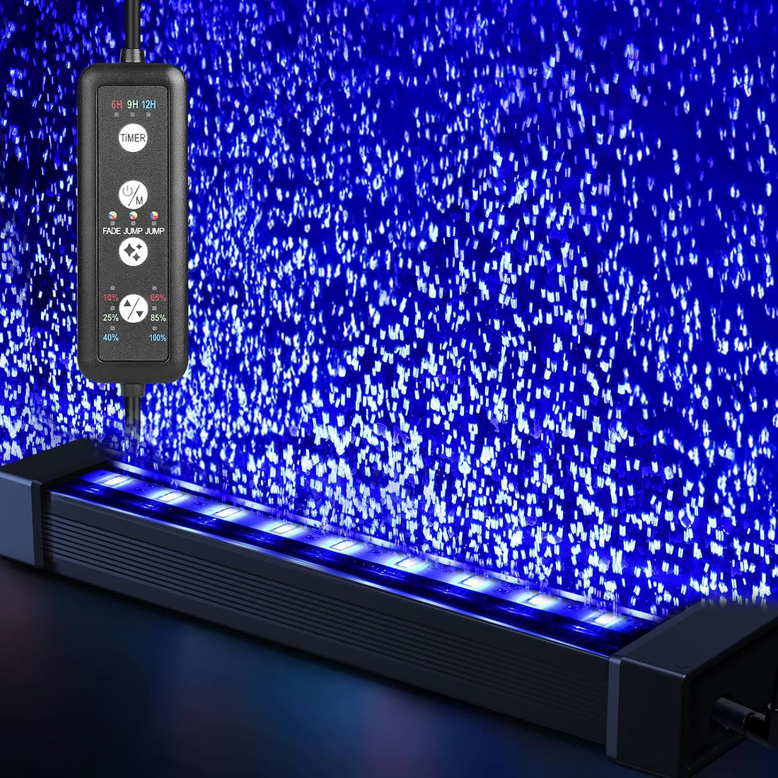 fishkeeper Submersible Fish Tank Light with Air Bubble Hole