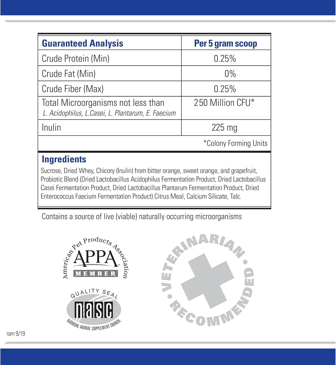Ramard Total Prebiotic & Probiotic Equine Formula