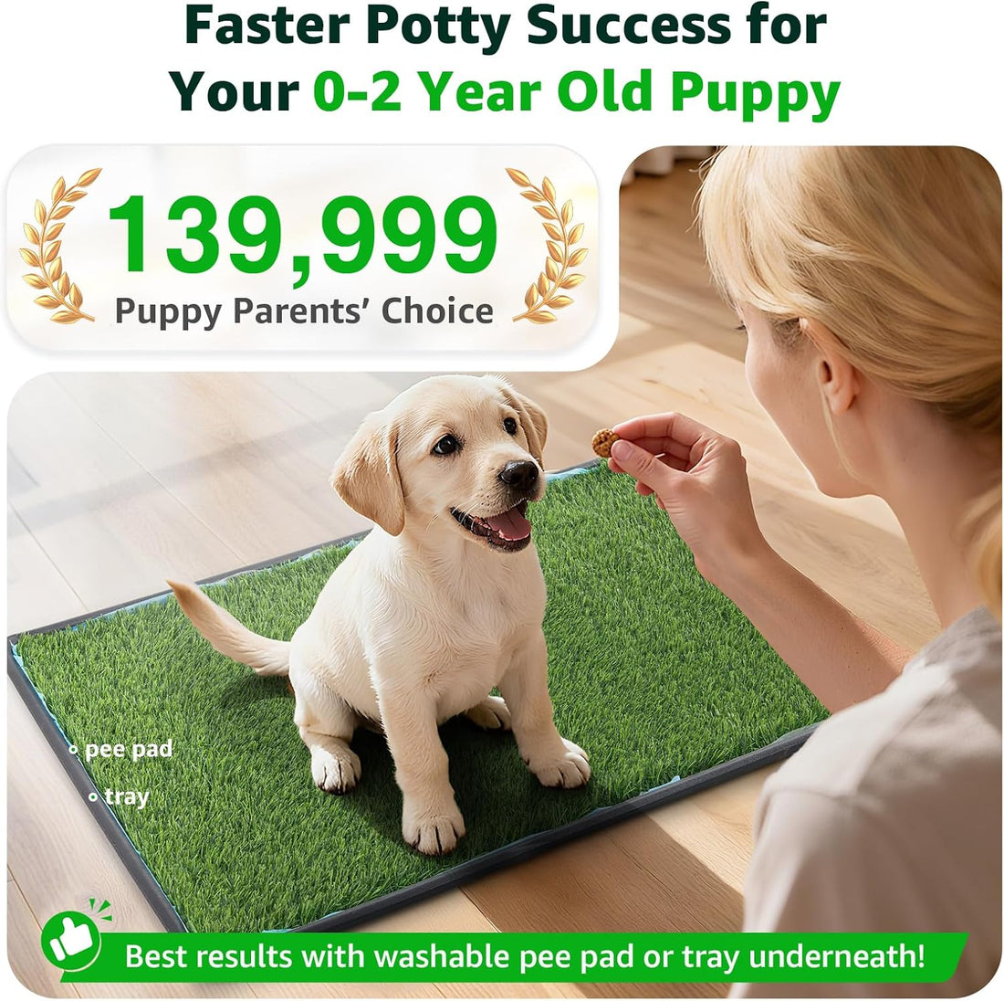 Replacement Artificial Grass Pee Pads for Dogs Potty Training to Pee