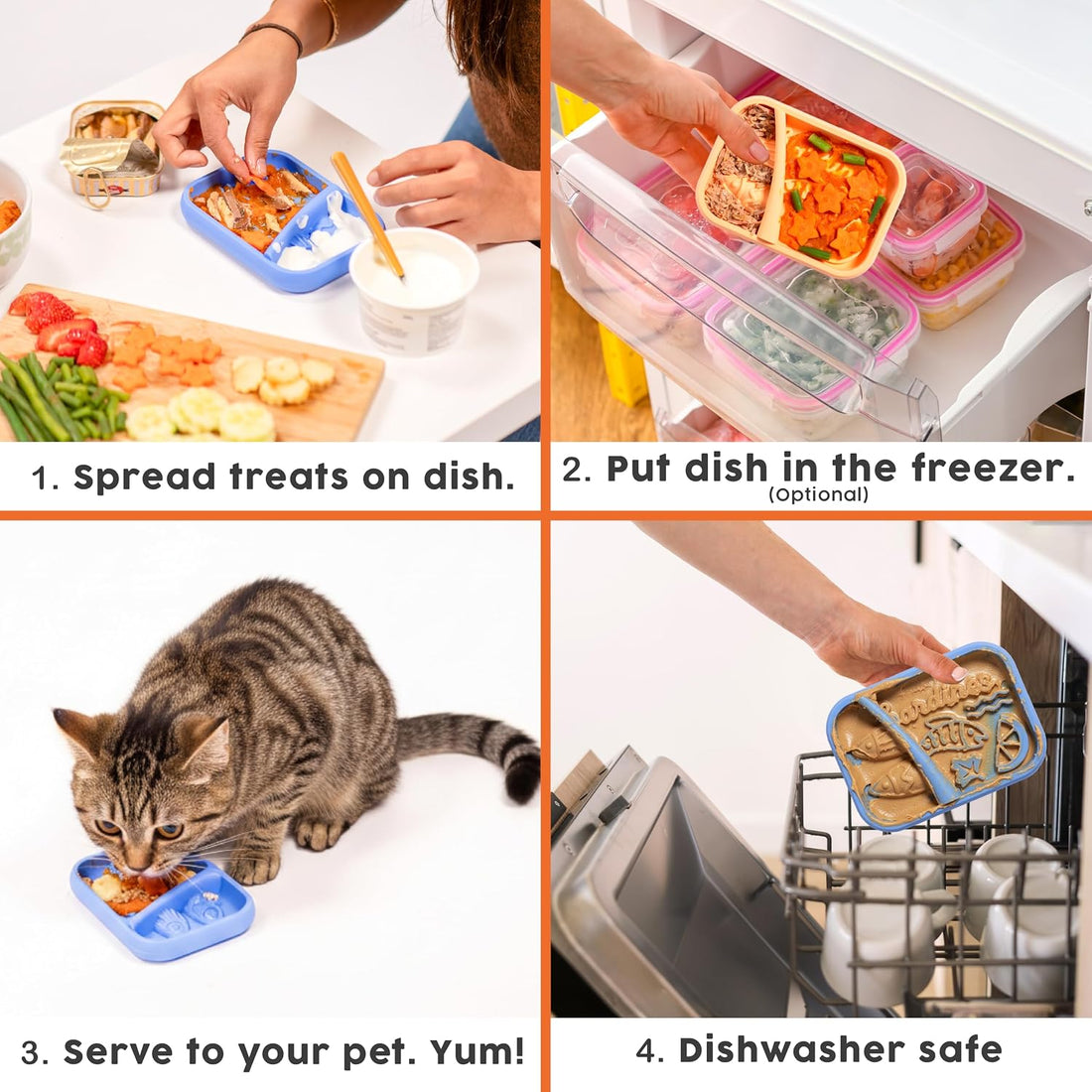 Sardina - Silicone Lick Mat + Slow Feeder for Cats & Small Dogs