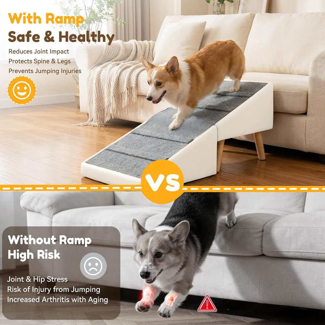 Kunffiyso Dog Ramp for Small Dogs
