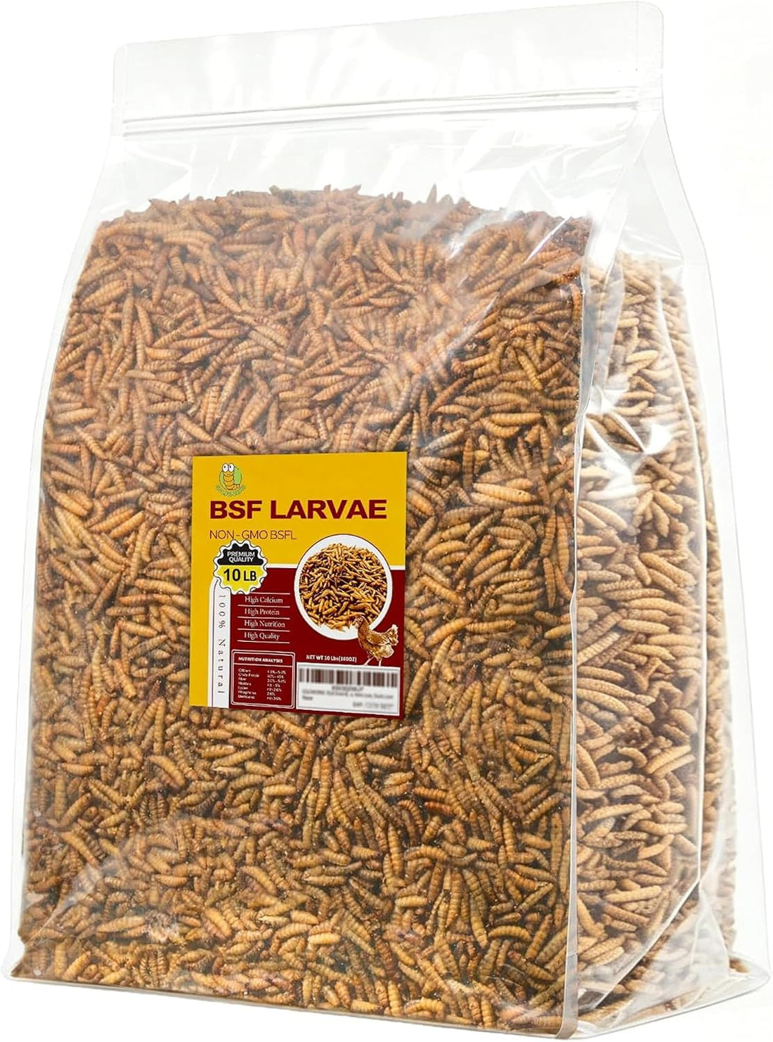 GOLDWORMS 10LB Dried Black Soldier Fly Larvae