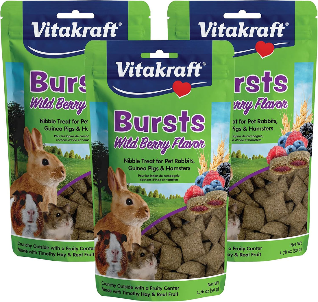 Vitakraft Bursts Small Animal Treat Wildberry Flavor 1.76 oz