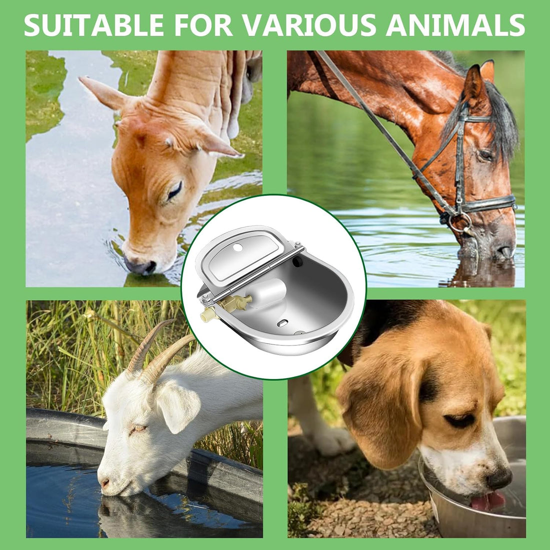 Automatic Livestock Water Bowl with Float Valves