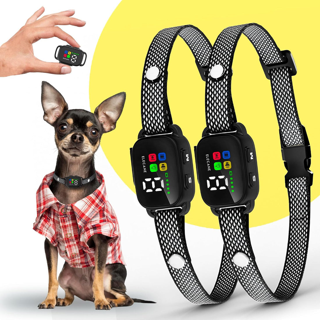 Tiny Bark Collar for Small Dogs 5-15 lbs and Puppies