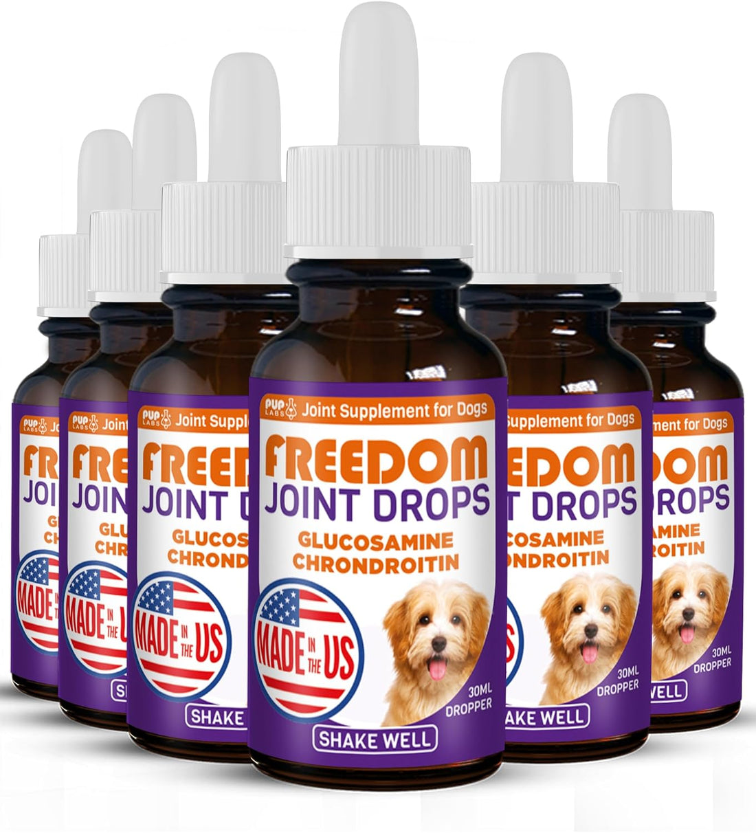 Freedom Joint Drops for Dogs with Hyaluronic Acid, MSM, Glucosamine
