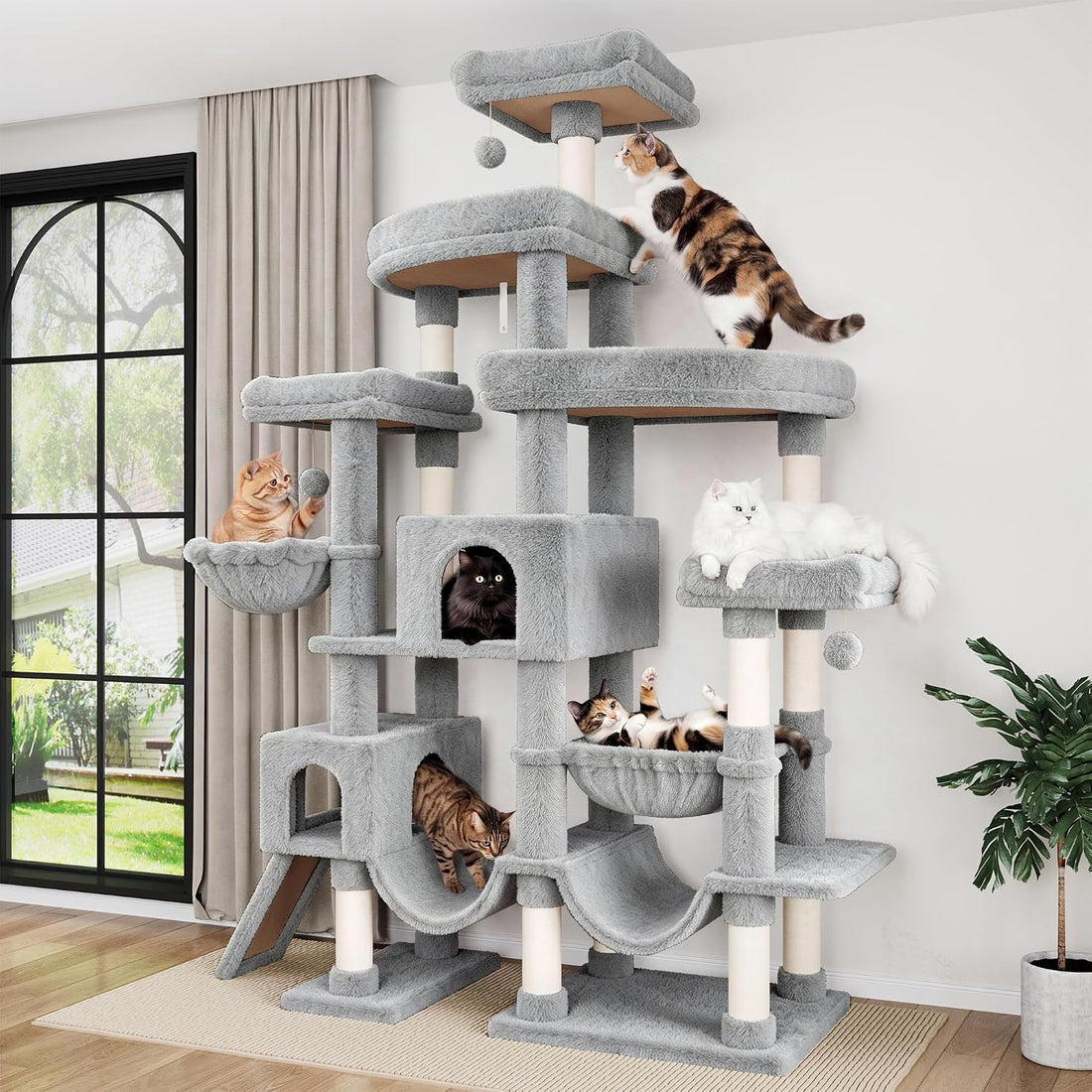 SHA CERLIN 83 in Cat Tree Tower for Indoor Adult Felines