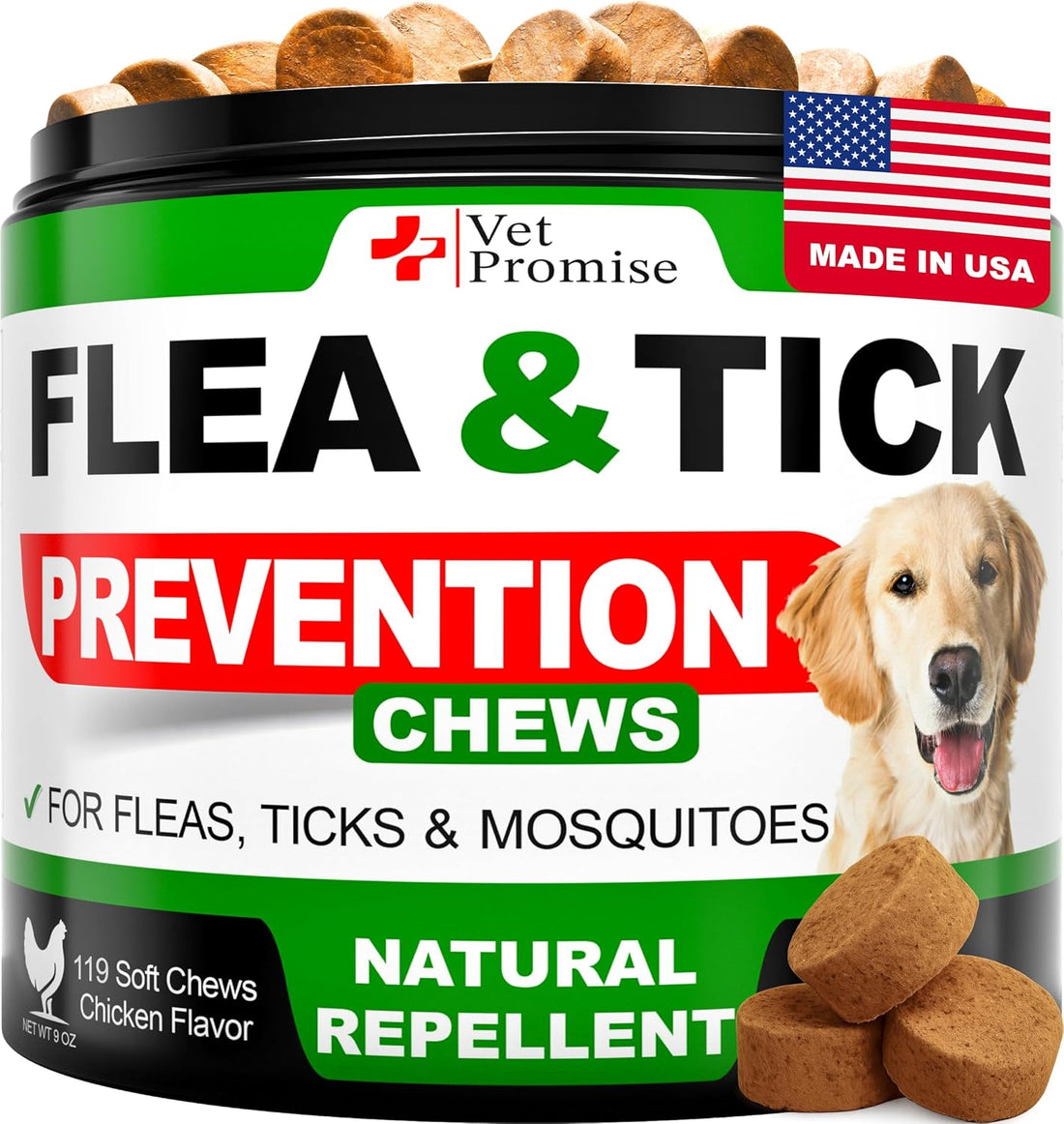 Flea and Tick Prevention for Dogs Chews