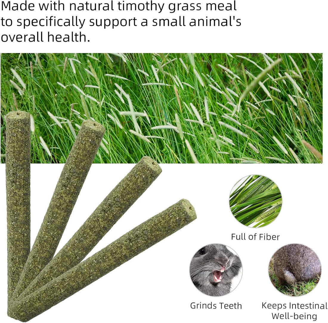 Niteangel 20pcs Natural Timothy Hay Sticks