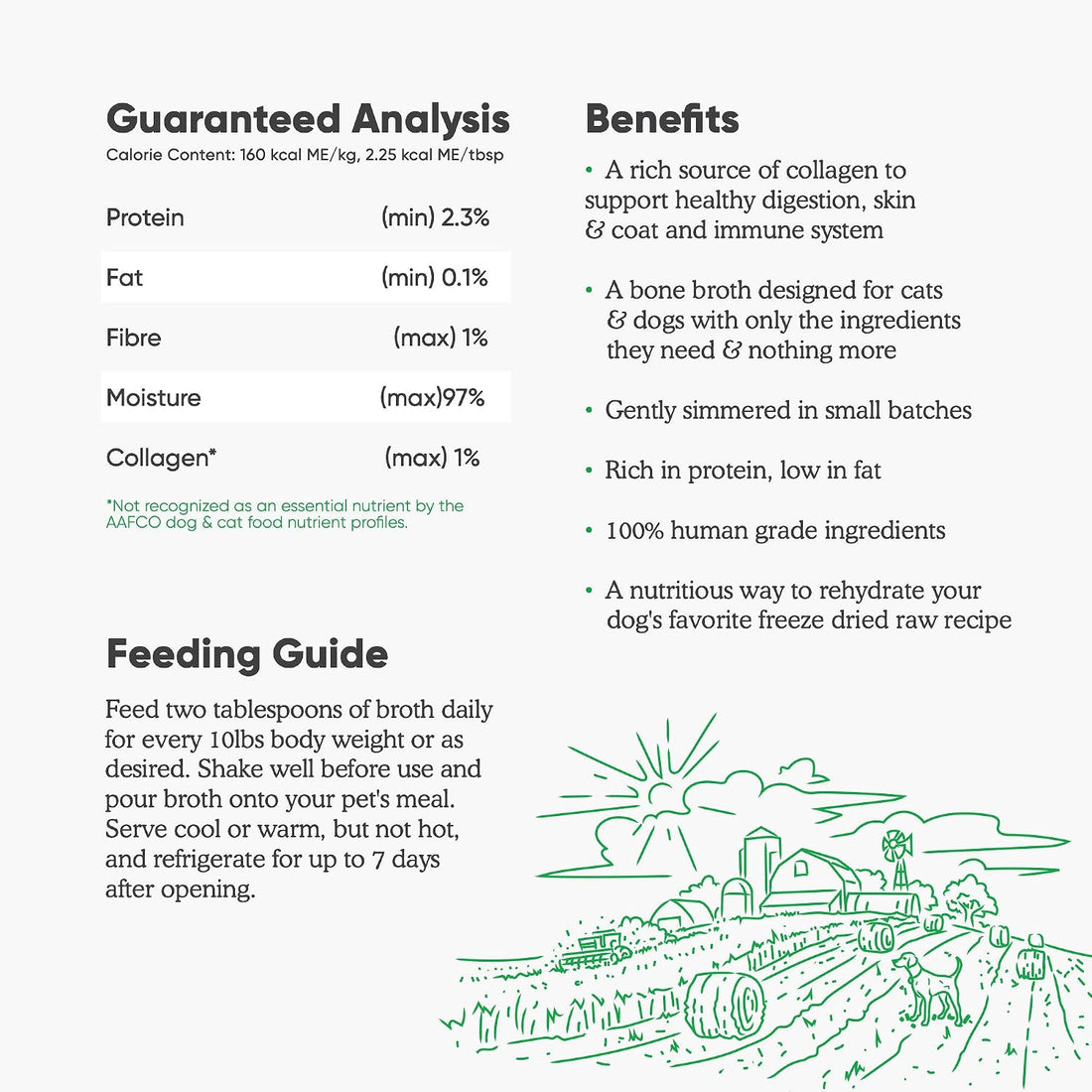 Open Farm Bone Broth, Food Topper for Both Dogs and Cats