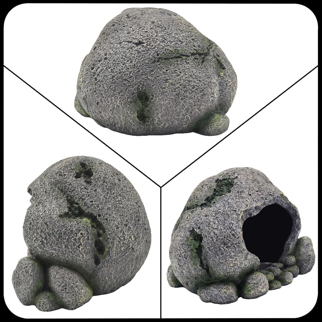 Aquarium Decoration Beta Fish Shrimp Reptile Rocks Hiding Cave