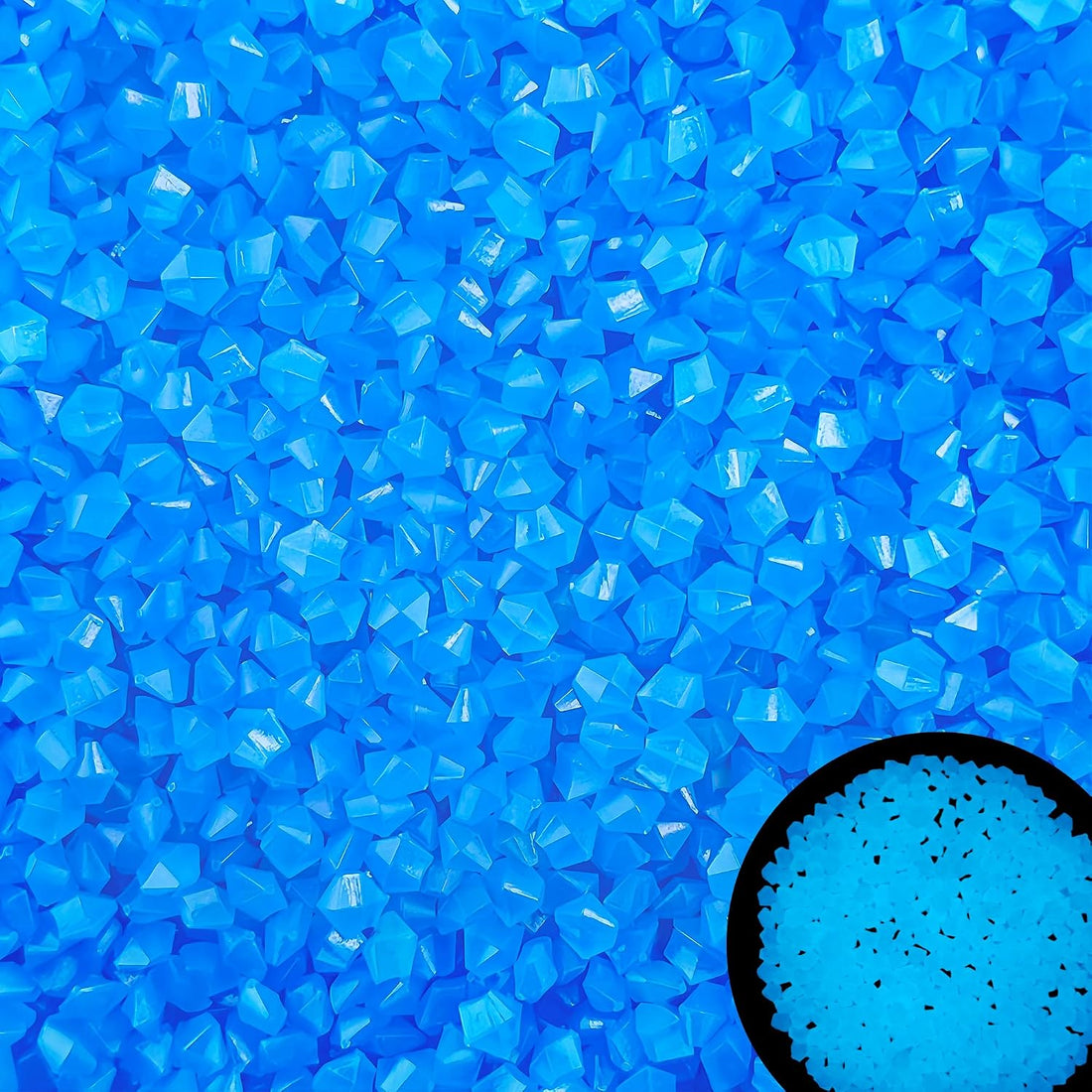 8000PCS Glowing Rocks for Garden Outdoor Glow in The Dark Decorative