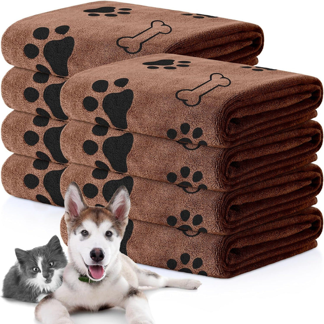 Chumia 8 Pcs Dog Towel for Drying