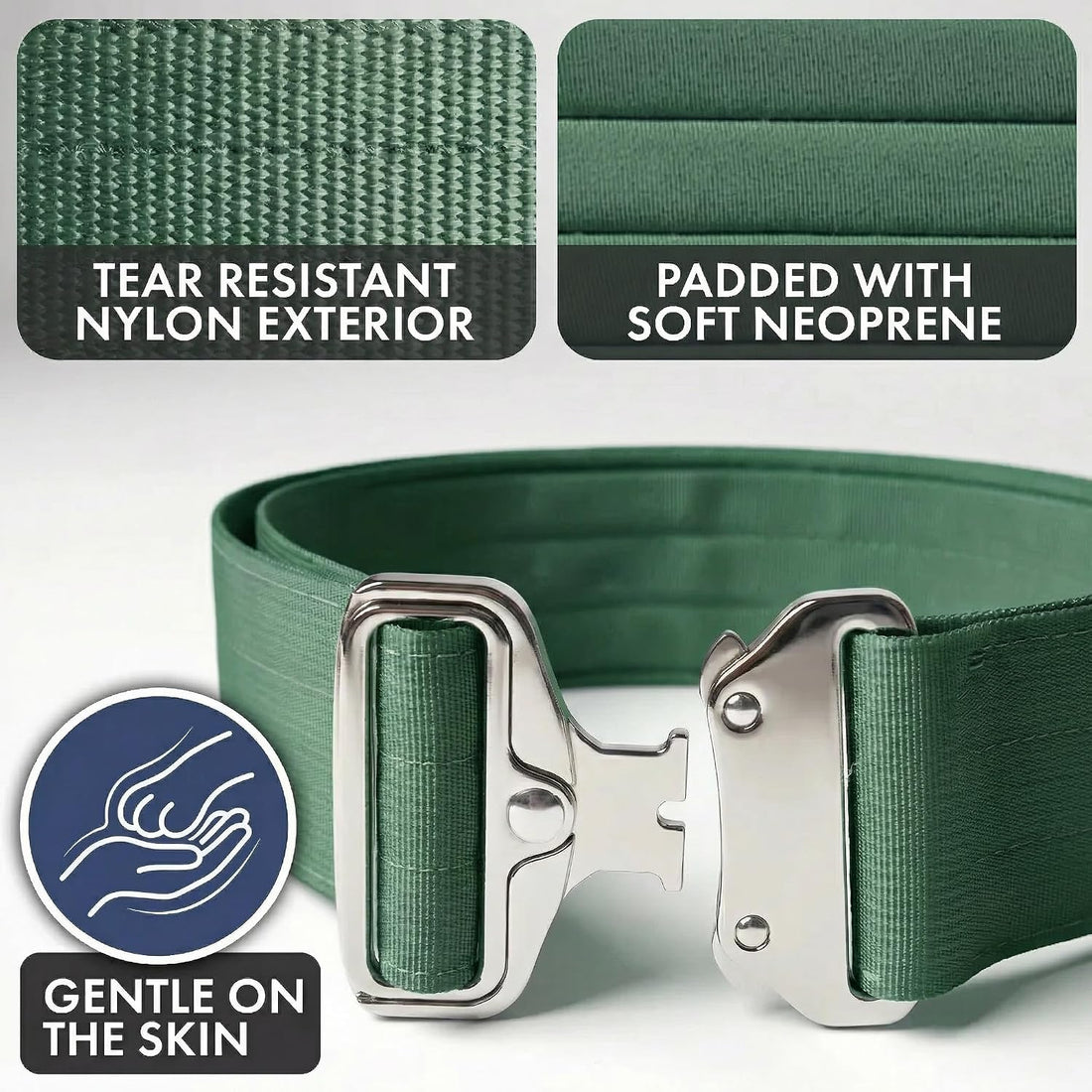 Spark Paws Tactical Large Dog Collar w/Handle - Thick & Wide