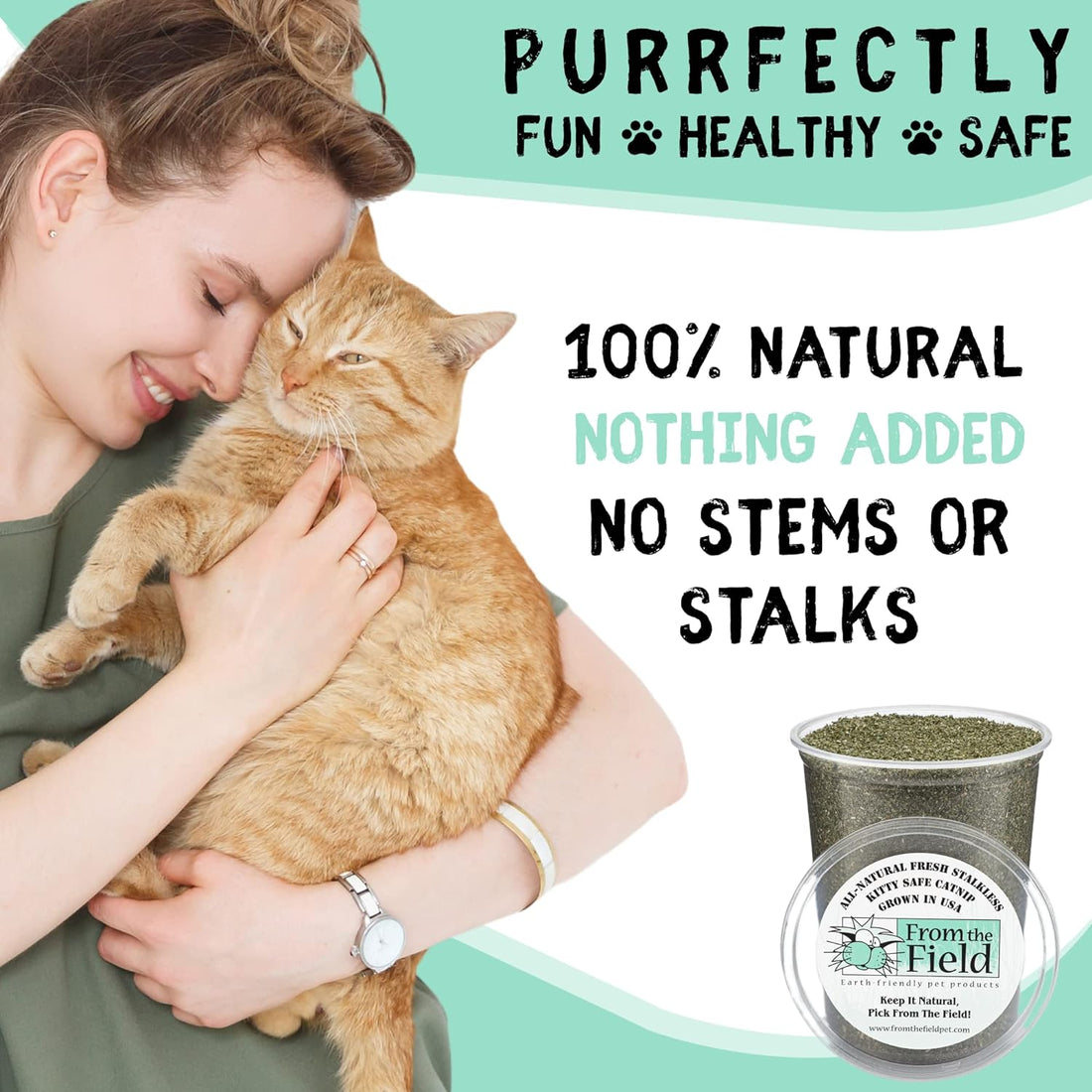 from The Field | Organically Grown Catnip Fine Ground Stalkless