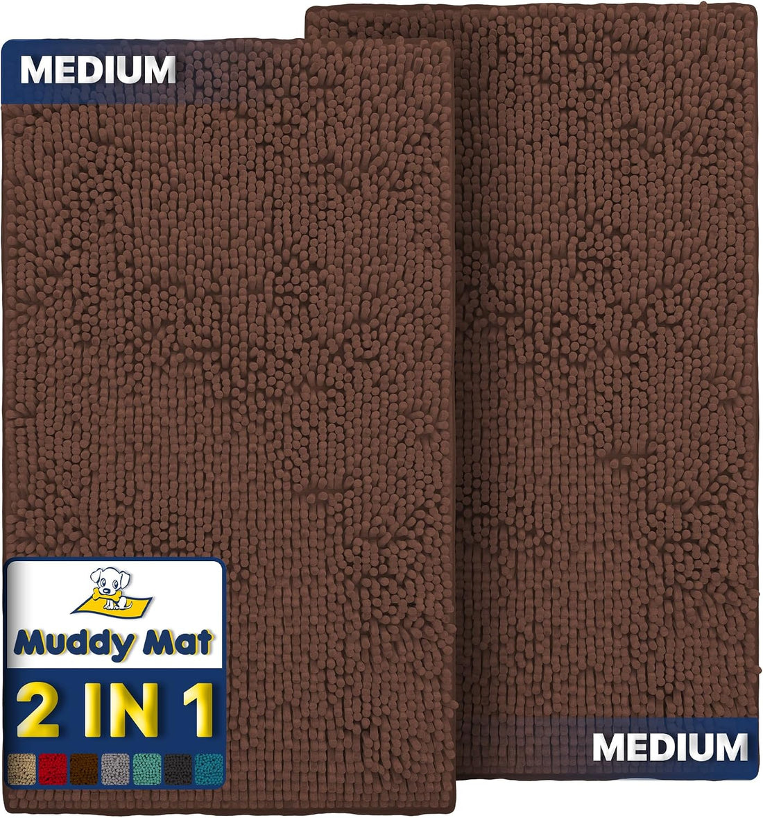 Muddy Mat® 2-Piece Brown Medium 30"X19" AS-SEEN-ON-TV Highly