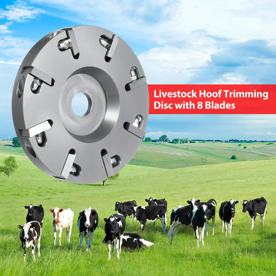 8 Blades Livestock Hoof Trimming Grinding Wheel Sheep Cattles Horses