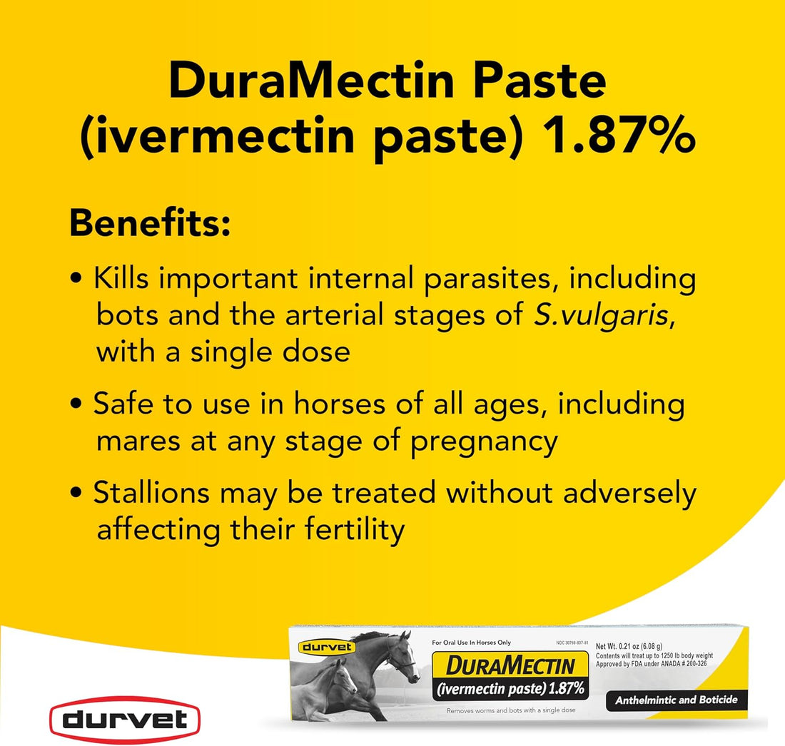 Duramectin (Ivermectin 1.87%) 6.08gm, 2 Count