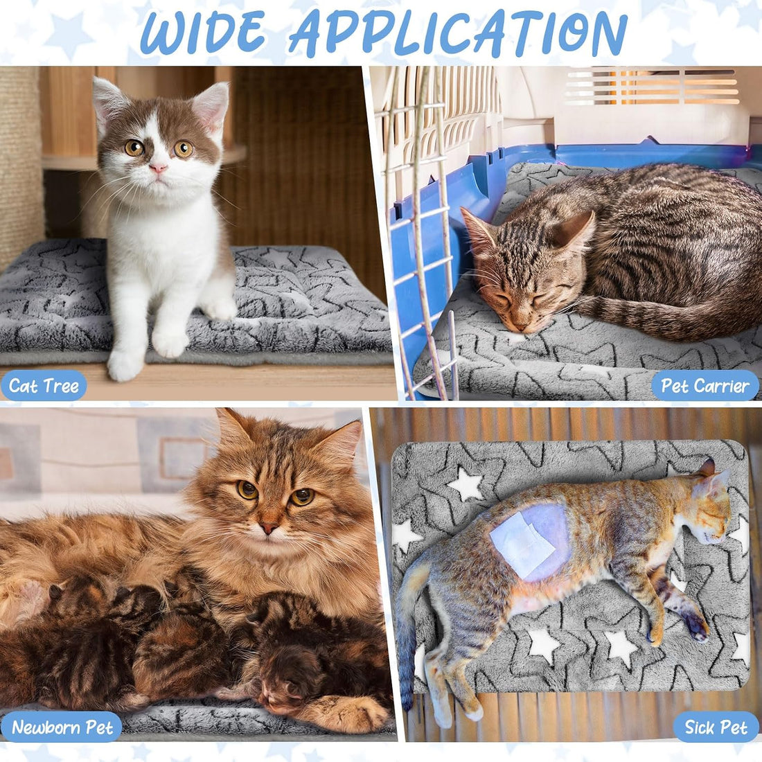 2 Pack Self Warming Cat Dog Bed Pad