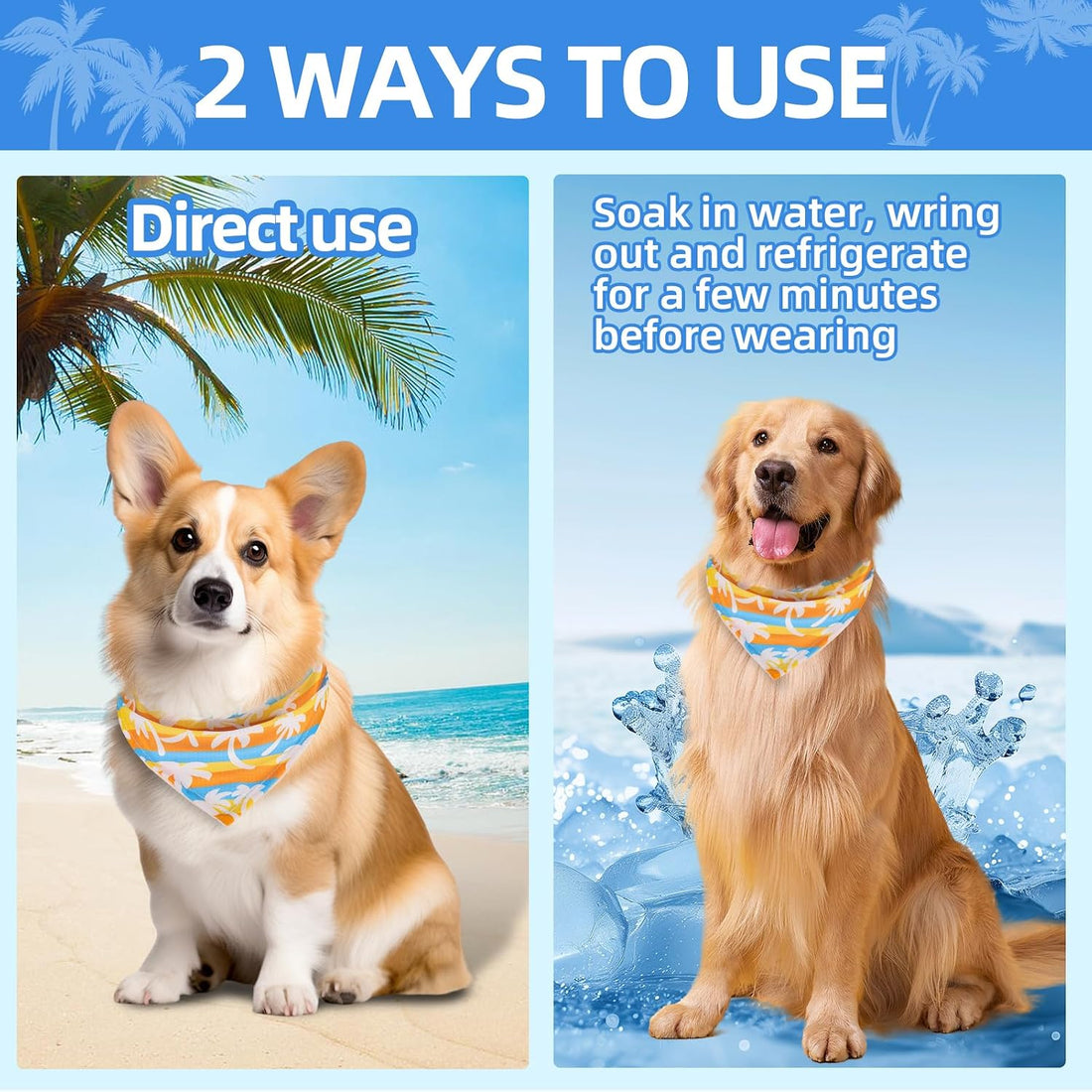 PAWCHIE Dog Cooling Bandana Small