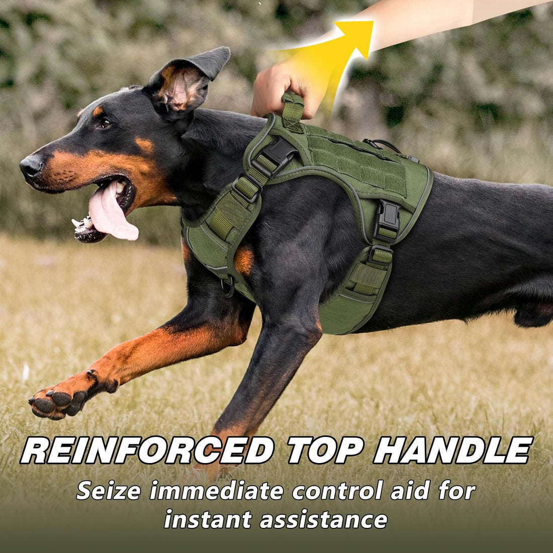 WINGOIN Tactical Dog Harness for Large Dogs