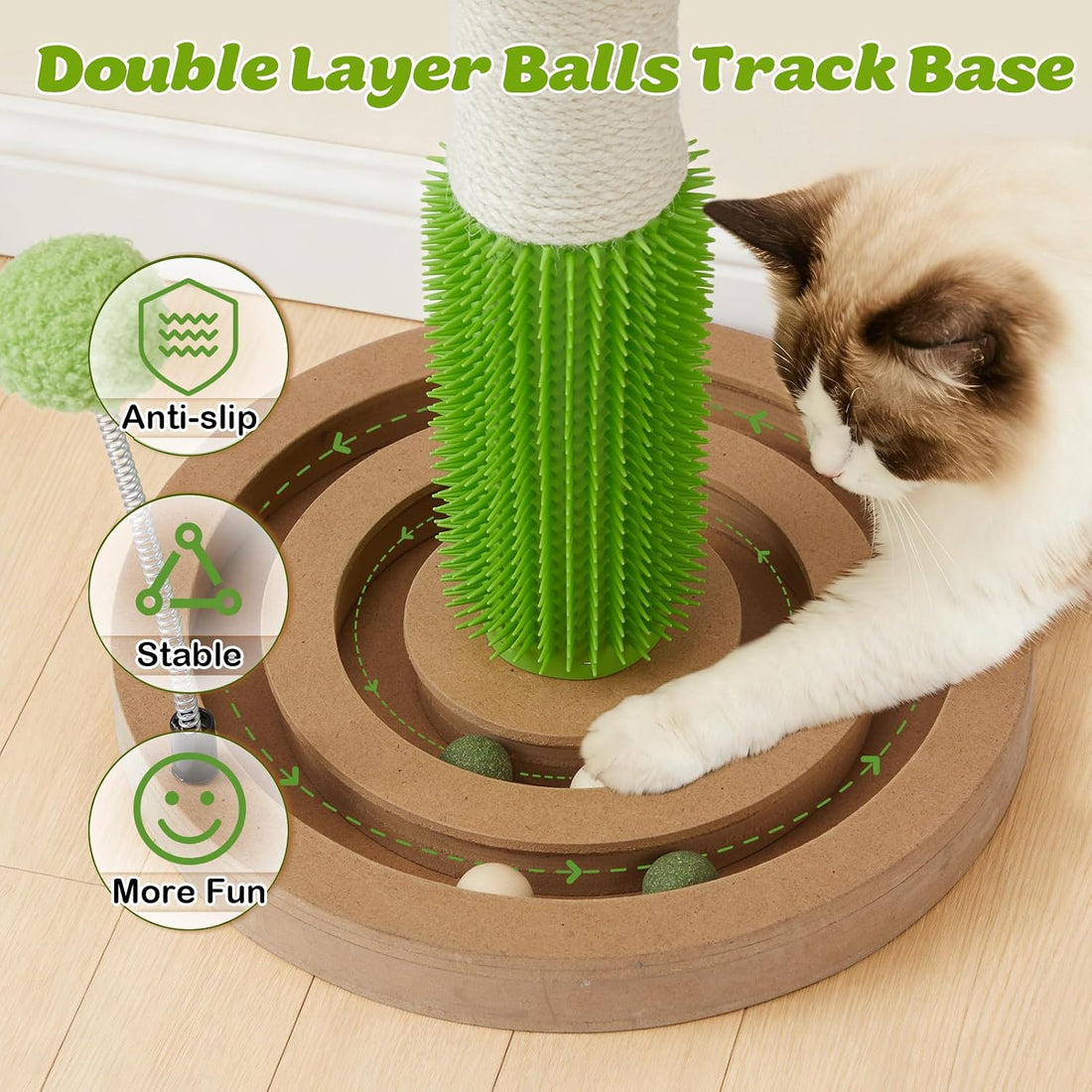 25.79" Cat Scratching Post Tower for Kittens