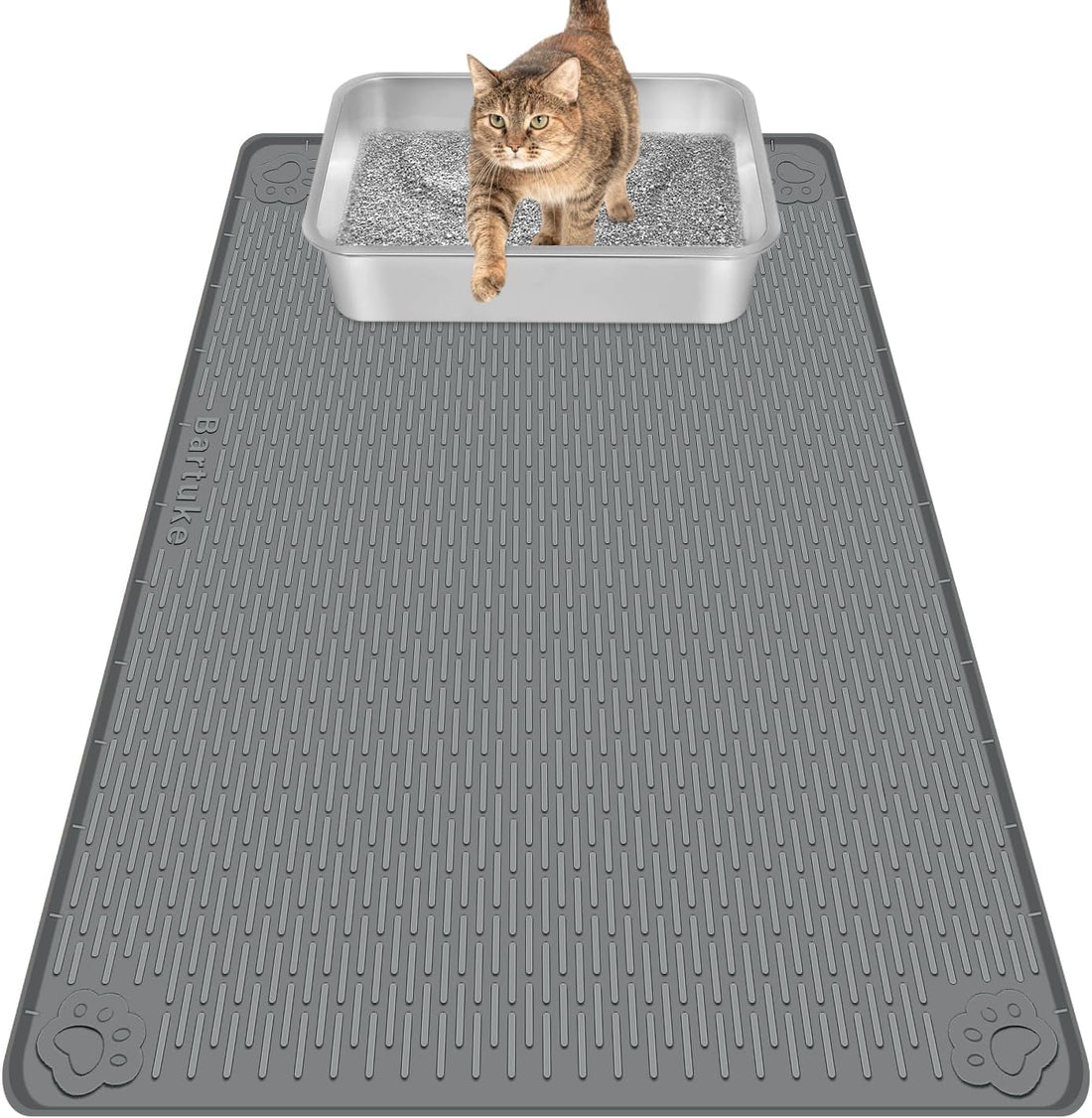 Silicone Cat Litter Mat for Litter Box 40”x28” Large Cat Mat
