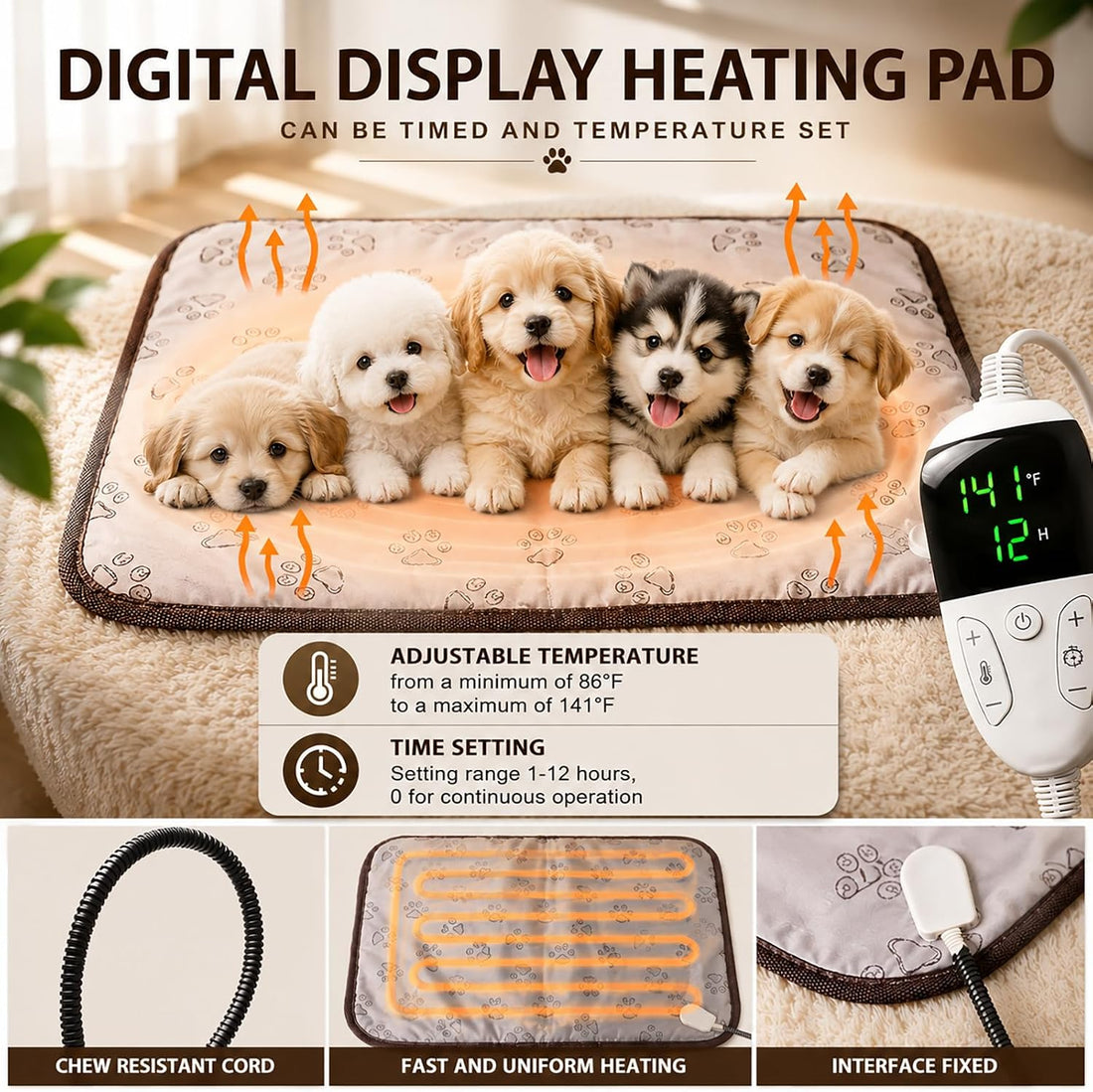 Puppy Incubator with Heating and Fan-Kitten Incubator.Temperature